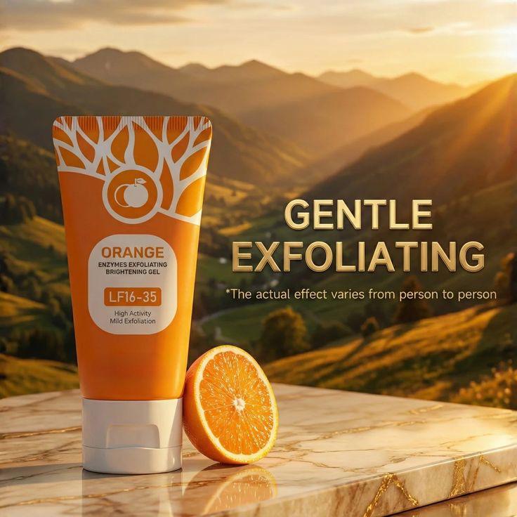 Orange Glow Brightening Exfoliating Gel – Deep Pore & Dead Skin Remover