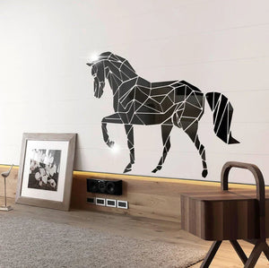 Large Acrylic Horse Mirror Wall Art