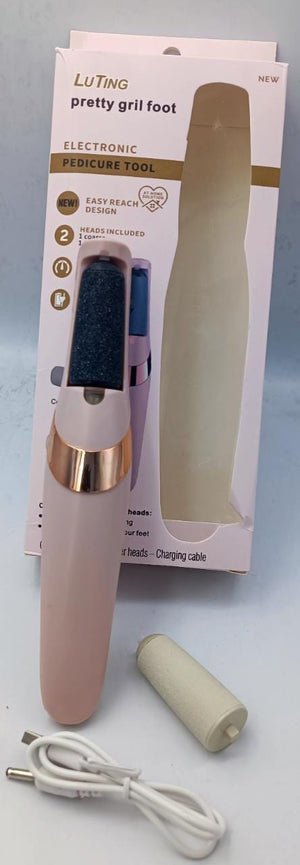 Electric Pedicure Foot File Callus Remover | مبرد قدم كهربائي لإزالة الكالو والعناية بالقدم
