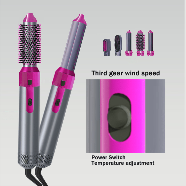 Hot Air Brush (5-in-1) | فرشاة هواء ساخن 5 في 1 لتصفيف الشعر